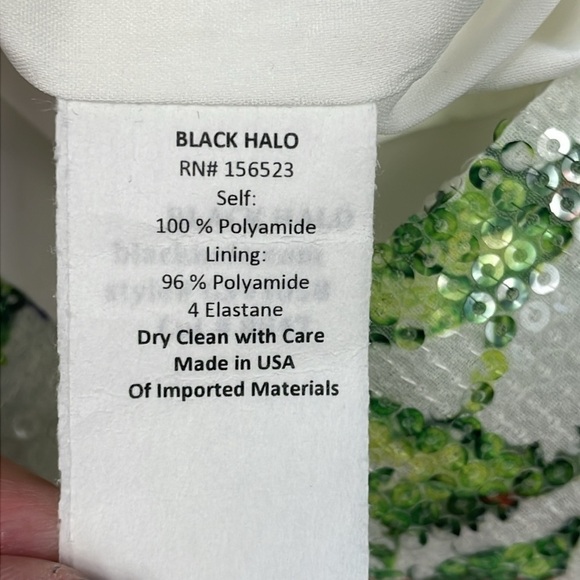 NWT Black Halo Jackie O Sheath Dress in Garden Party Sequin Sparkle Sz 4 - Picture 12 of 16